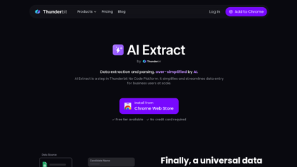 AI Extract by Thunderbit