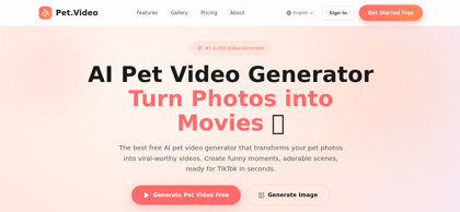 AI Pet Video Generator