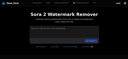 AI Remove Sora Watermark - SaveSora