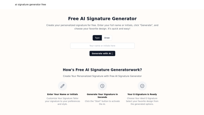 ai signature generator