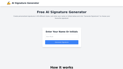 Ai Signature Generator