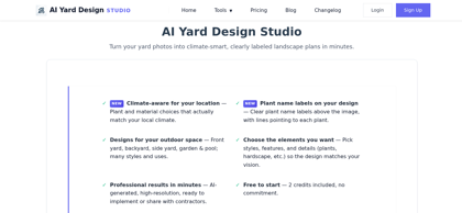 AI Yard Design Studio