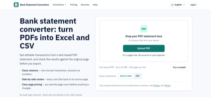 Bank Statement Converters