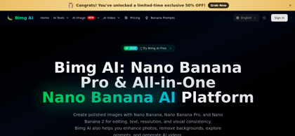 Bimg AI: Nano Banana AI Platform