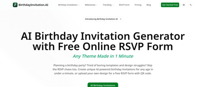 Birthday Invitation AI