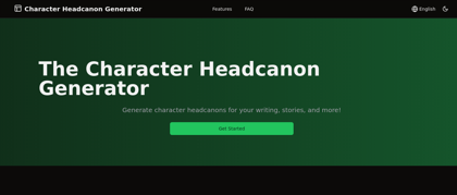 Character Headcanon Generator