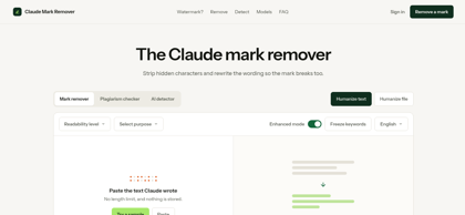 Claude Mark Remover