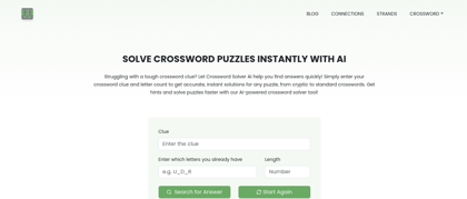 Crossword Solver AI