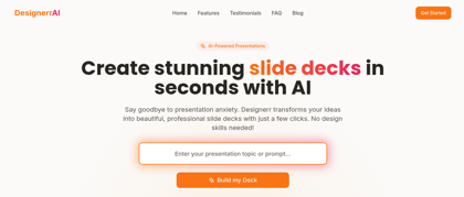 Designerr App - AI Presentation Maker