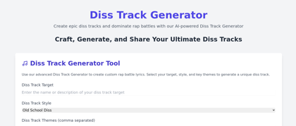 Diss Track Generator