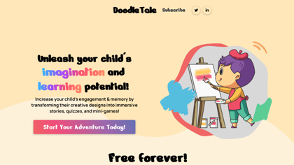 DoodleTale - AI Children Creativity App