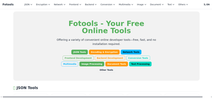 Fotools Online Tools