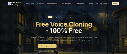 Free Voice Cloning