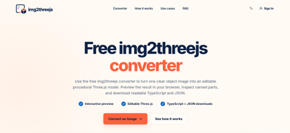 Img2threejs converter online