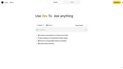 iVu Ai-Powered Conversational Search Engine