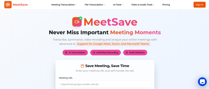 MeetSave AI
