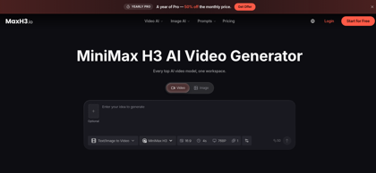 MiniMax H3 AI Video Generator-MaxH3
