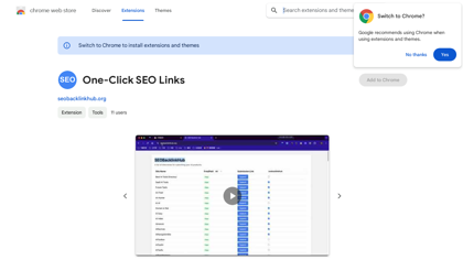 One-Click SEO Links