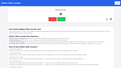 Online Tally Counter