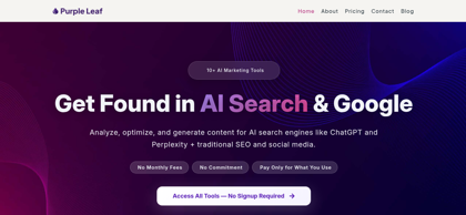 Purple Leaf AI Readiness Checker