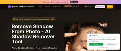 Remove Shadow From Photo 