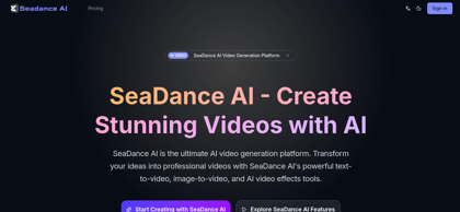 Seadance 2.0 AI Video Generator