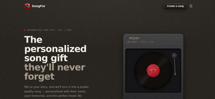 SongFor - Personalized Song Gift