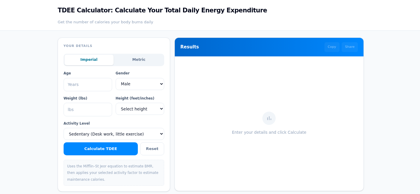 TDEE Calculator