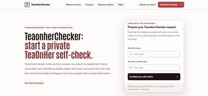 TeaOnHerChecker