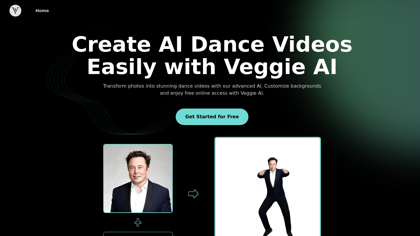 VeggieAI.dance: Create AI Dance Videos with Veggie AI Free Online