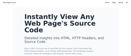 View Page Source