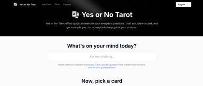 Yes or No Tarot